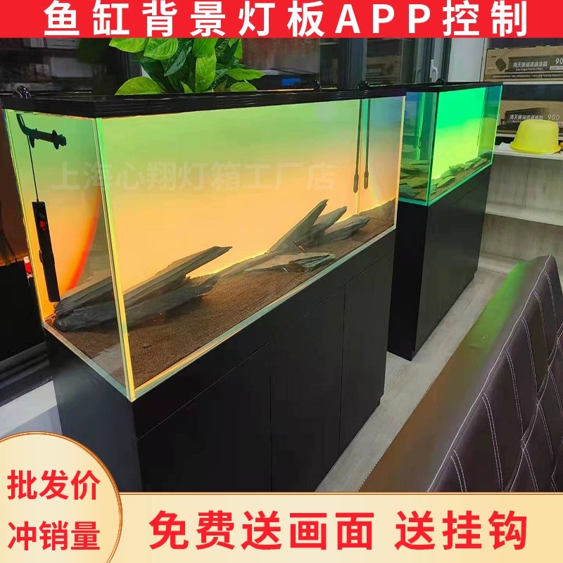 Aquarium Fish Colour - Acrylic Fish Tank Backdrop RGB Colourful