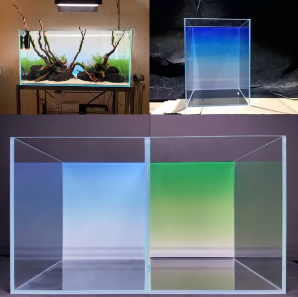 Aquarium Fish Colour - RGB Acrylic Fish Tank Backdrop Colourful