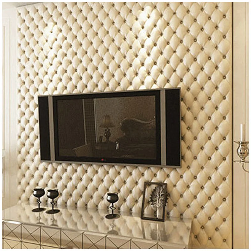 Background Film 3D - Luxury European-Style 3D Imitation Leather Soft