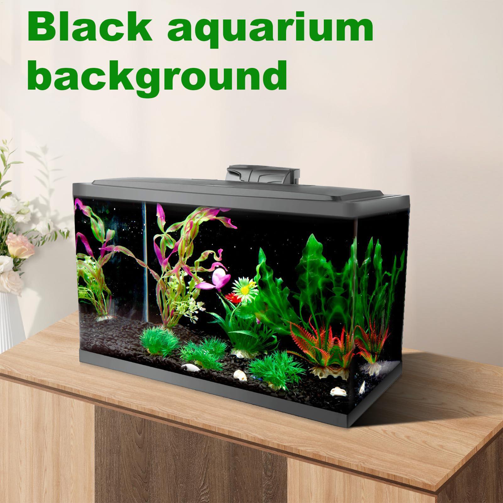Aquarium Fish Elevator - Fish Tank Background Static Cling Black