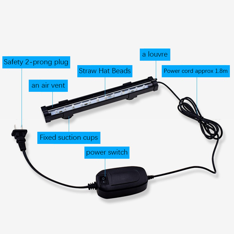 New Fish Tank LED Bubble Light - Aquarium Fish Colour recension och pris