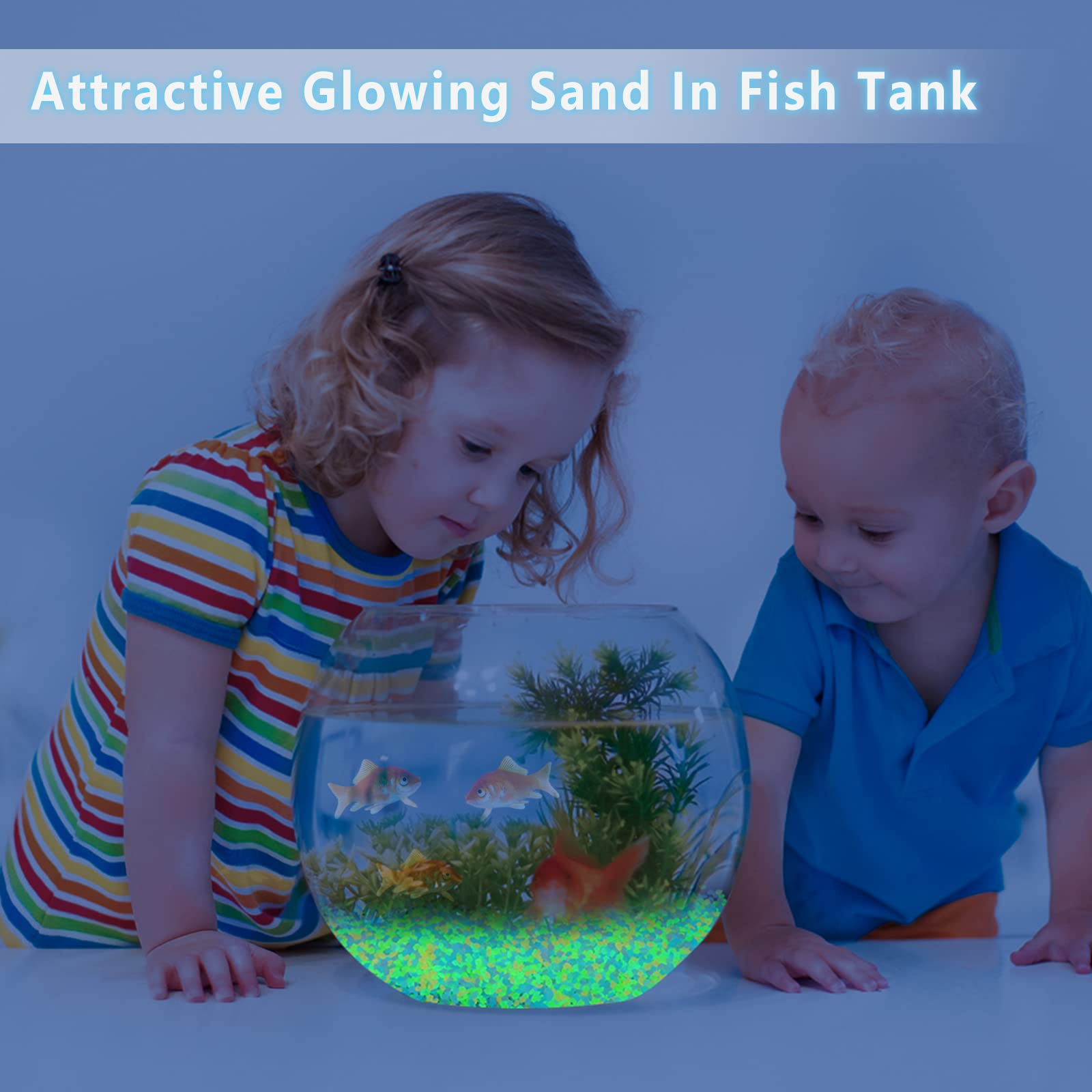 1000Pcs Luminous Sand Glow In  - Aquarium Fish Home recension och pris