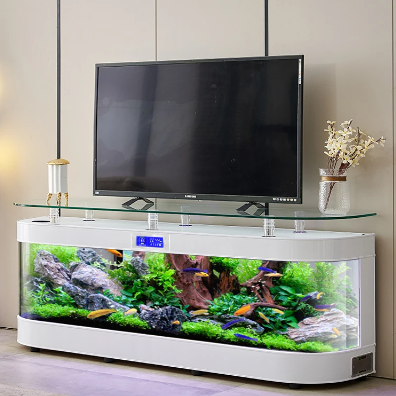 TV Cabinet Glass Fish Tank Sma - Aquarium Fish Delivery recension och pris