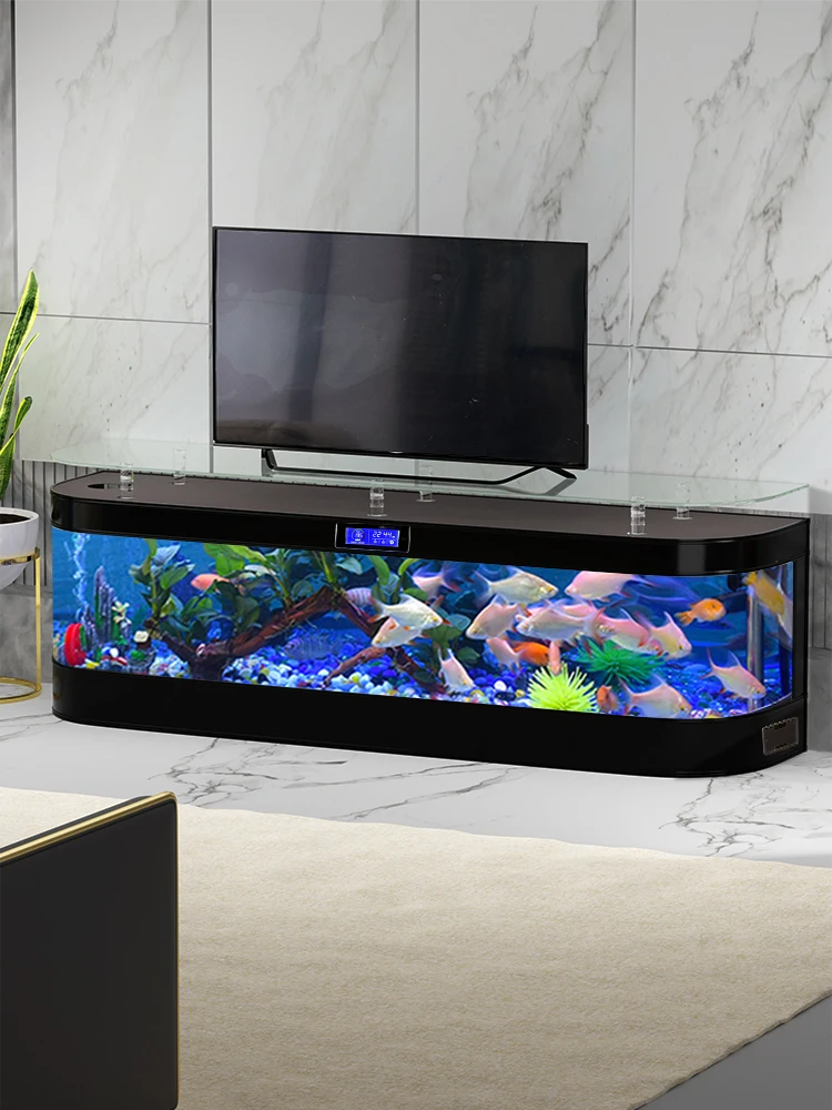 TV Cabinet Glass Fish Tank Sma - Aquarium Fish Delivery recension och pris