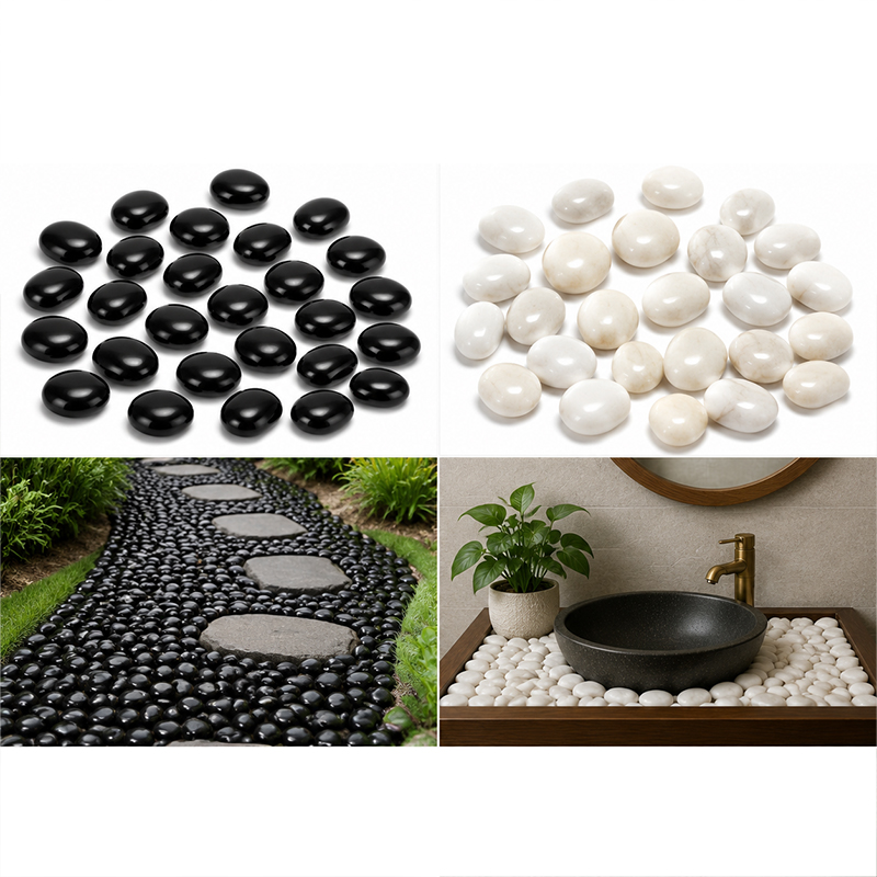 White&Black Polished River Roc - Aquarium Fish Home recension och pris