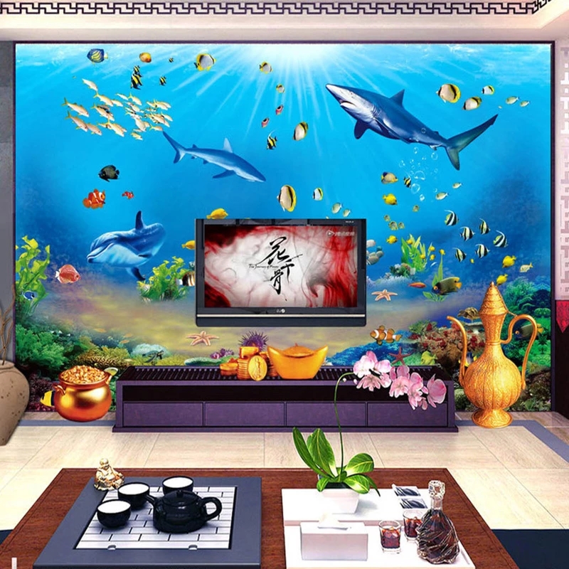 Customized Wallpaper HD Underw - Aquarium Fish Restaurant recension och pris