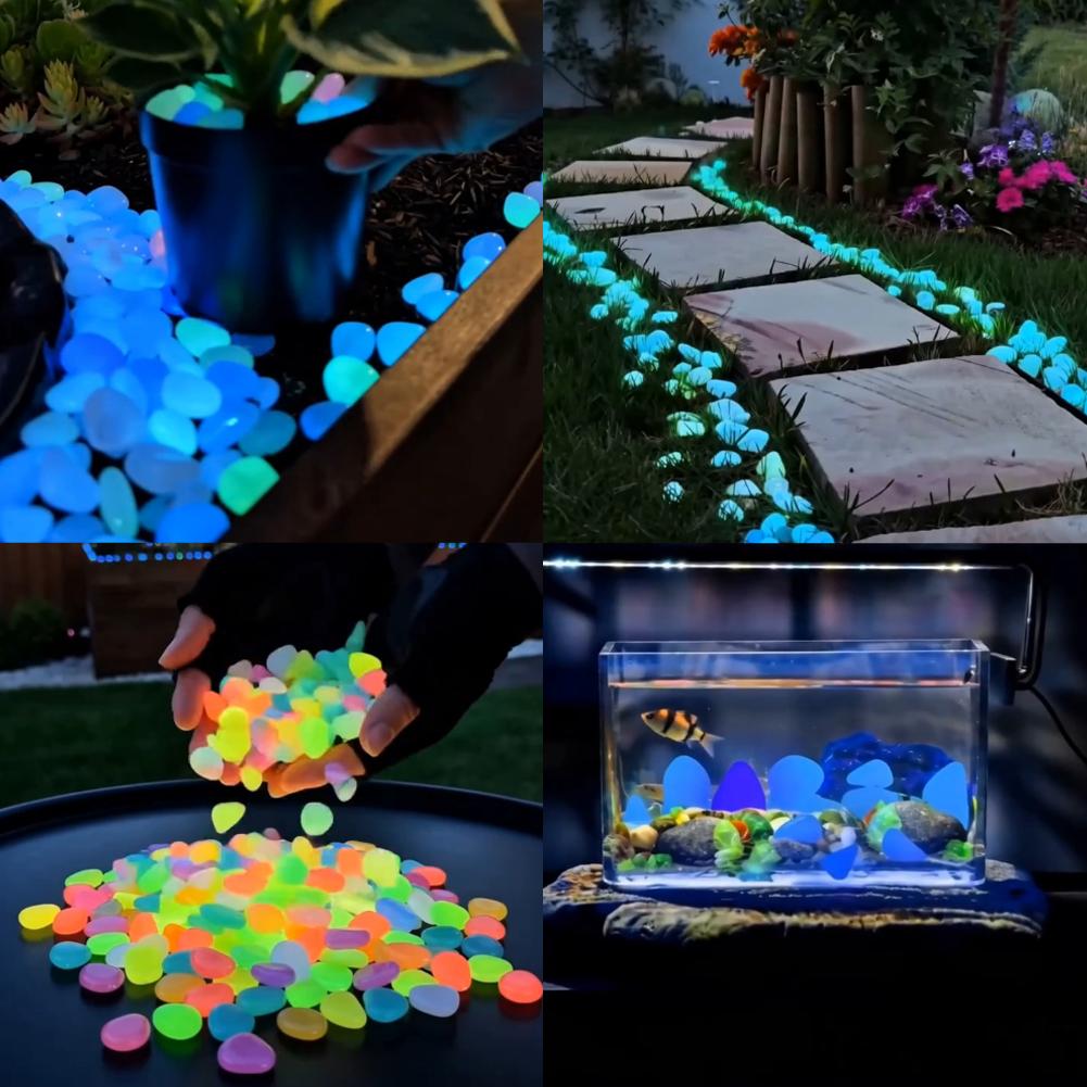 200/1000pcs Luminous Stones Gl - Aquarium Fish Home recension och pris