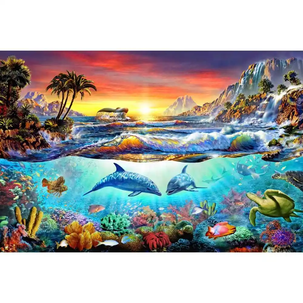 Underwater World Seabed Backdr - Aquarium Fish World recension och pris