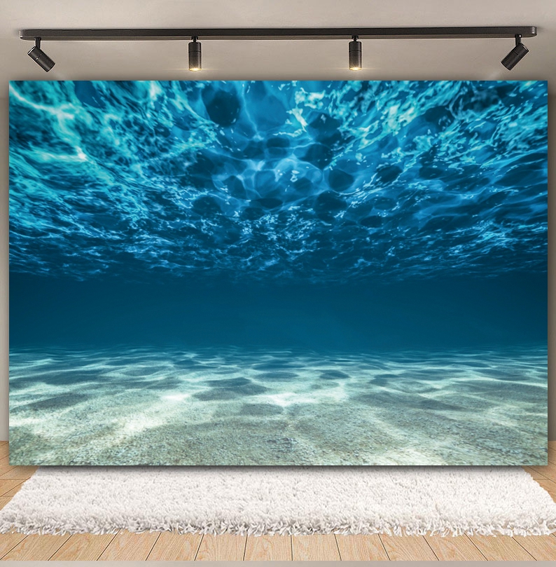 Underwater World Seabed Backdr - Aquarium Fish World recension och pris