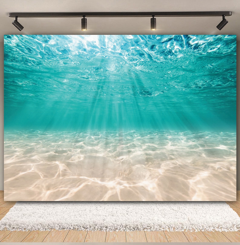Underwater World Seabed Backdr - Aquarium Fish World recension och pris