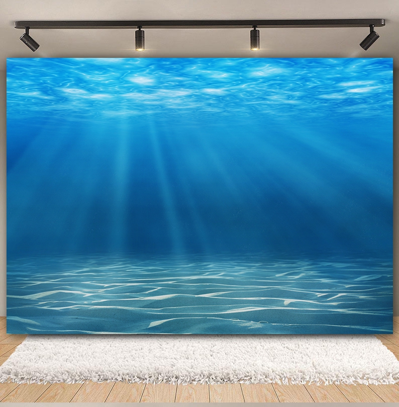 Underwater World Seabed Backdr - Aquarium Fish World recension och pris