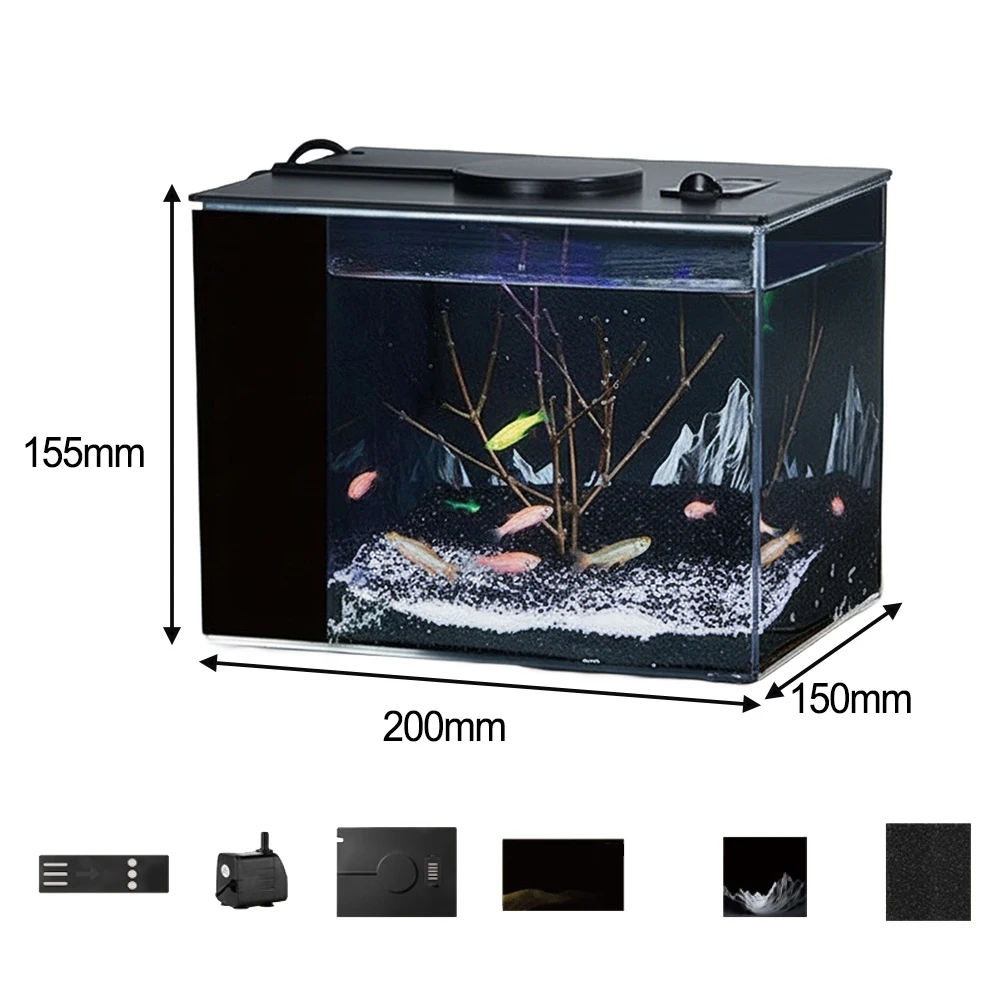 Self-circulation Fish Tank wit - Aquarium Fish Home recension och pris