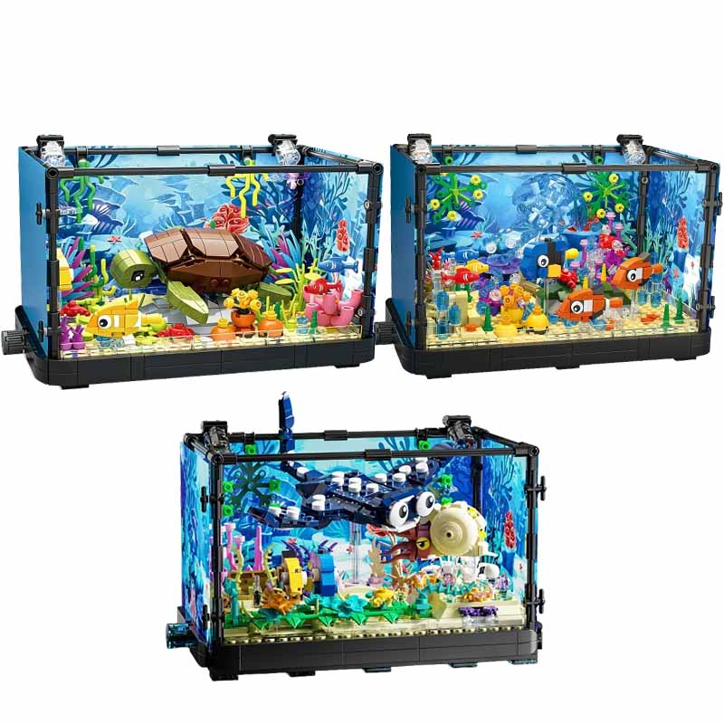 Fish Tank Building Block Set w - Aquarium Fish Home recension och pris