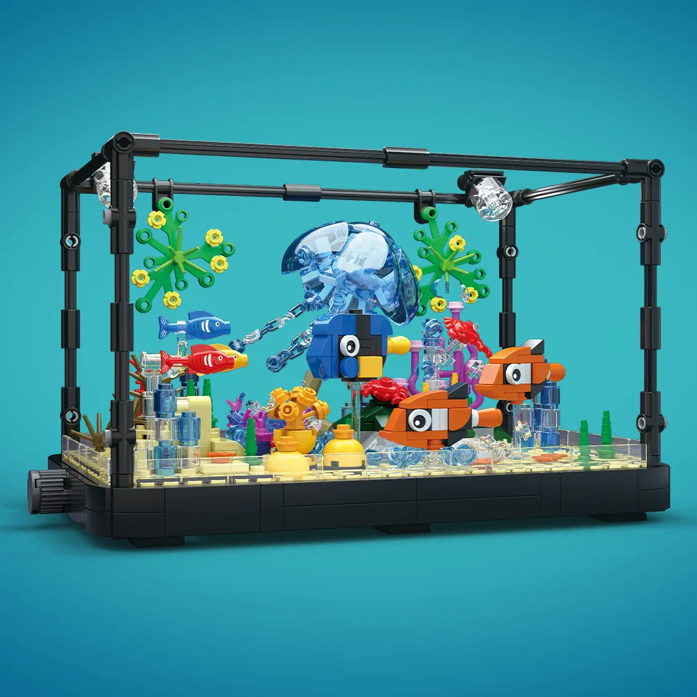 Fish Tank Building Block Set w - Aquarium Fish Home recension och pris