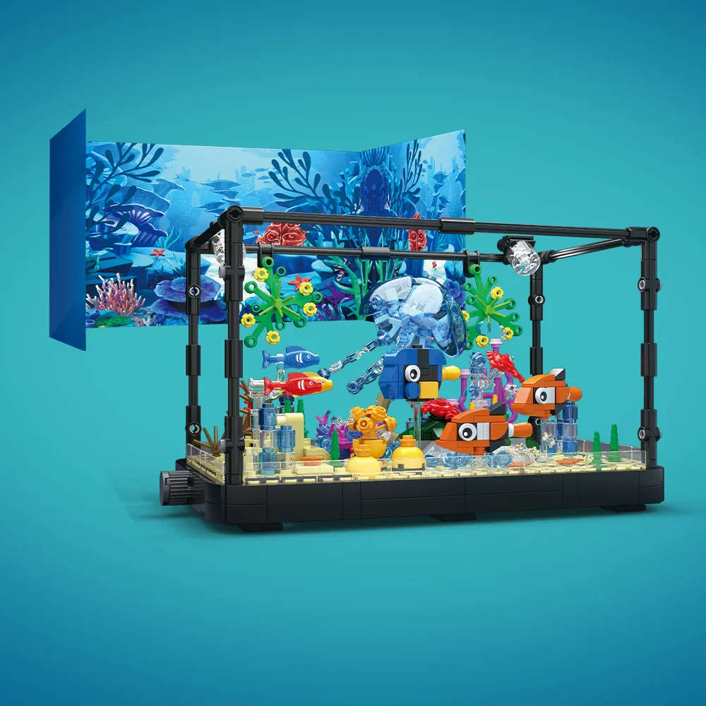 Fish Tank Building Block Set w - Aquarium Fish Home recension och pris