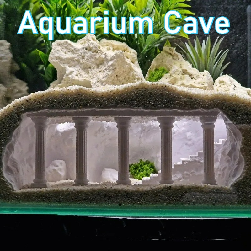3D Printed Fish Tank Cave, Art - Aquarium Fish Elevator recension och pris