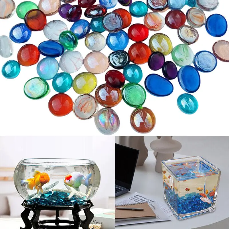 100% Natural Round Clear Quart - Aquarium Fish Colour recension och pris