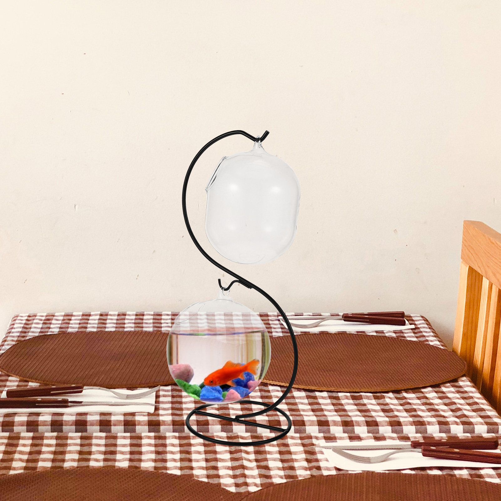 1Set Transparent Desktop Fish  - Aquarium Fish Home recension och pris